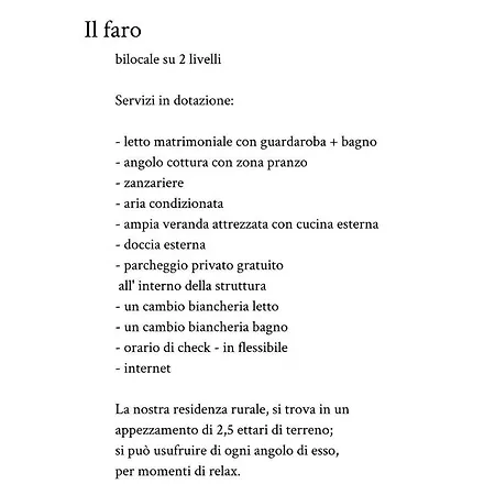 Vigna Vecchia Дом отдыха